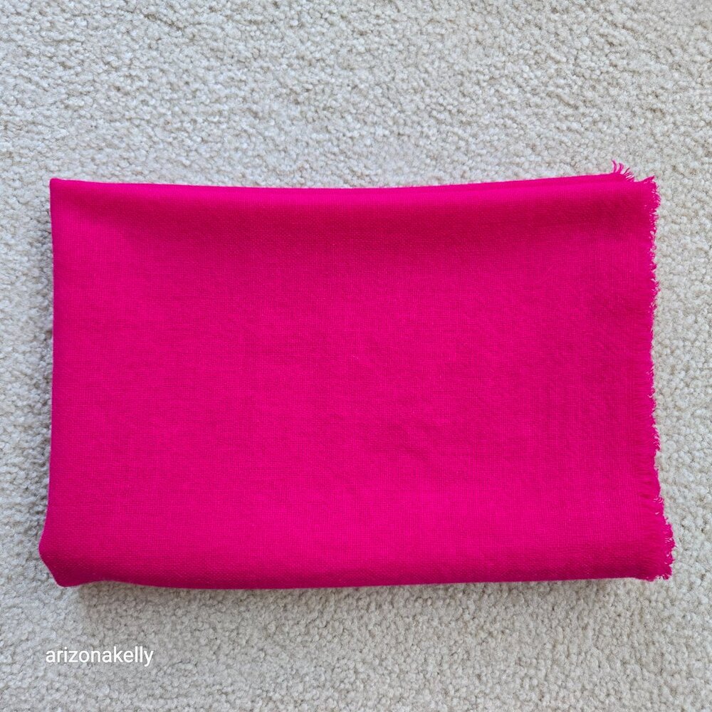 Cashmere Woven Scarf Wrap Fuchsia